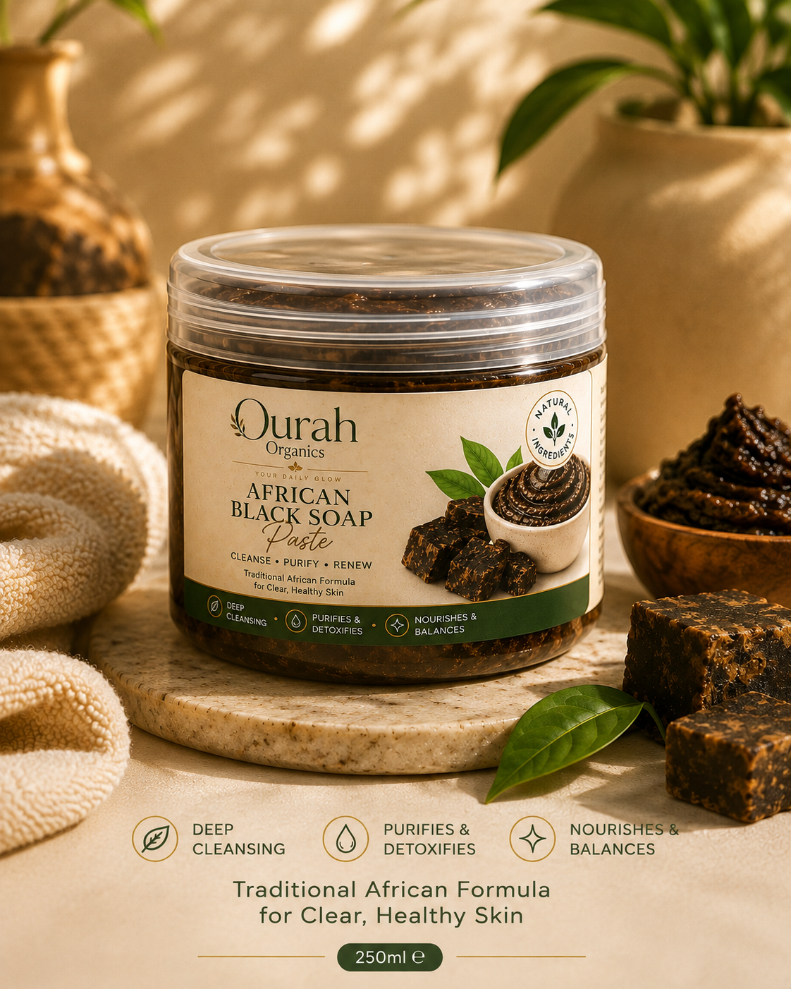 African Black Soap Paste